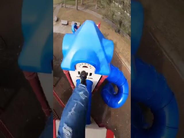 Doing Crazy Parkour At Kids Playground #soeslife