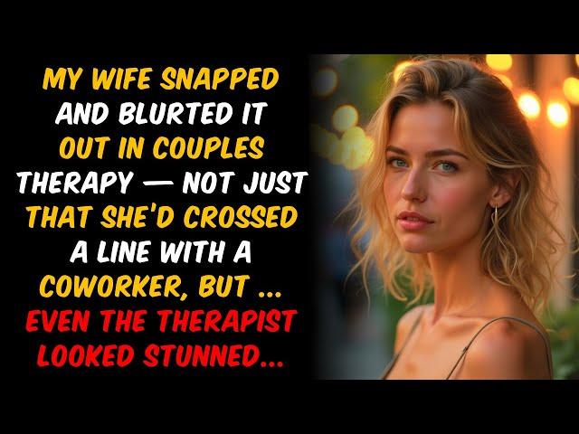 Wife BLURTS OUT in THERAPY she CROSSED A LINE with a COWORKER — even the THERAPIST looked STUNNED