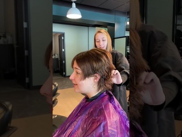 Cosmetology school hair transformation #layers #haircut # #cosmetology #salonhair #lucyseitz