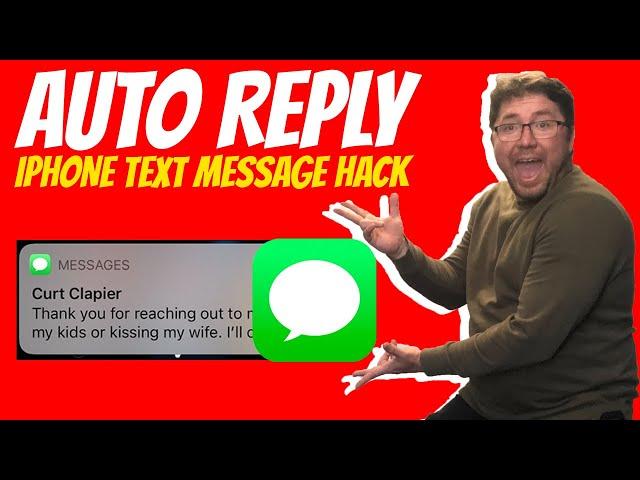 How to Auto Reply to a Text Message on an  iPhone