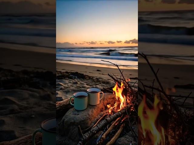 Golden Hour Ocean Waves | ASMR