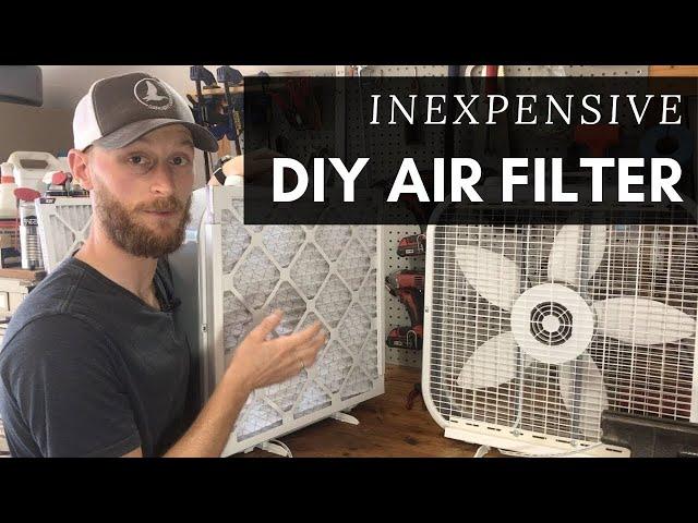 DIY Air Filter | Box Fan Modification | Cleaner Air for Your Home from Pollen or Wildfire Smoke!