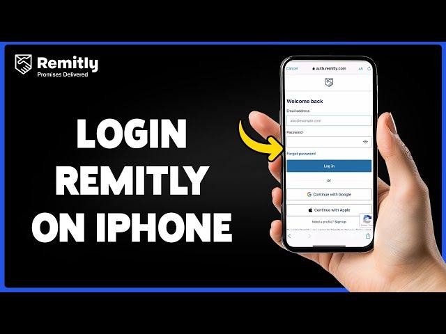 How To Login Remitly On iPhone 2024 | Remitly App Sign In/Access Guide