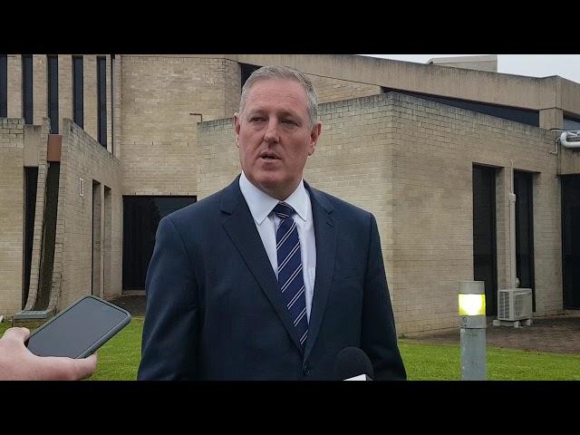 UNCUT: Member for Mount Gambier Troy Bell outside Mount Gambier Magistrates Court - 18/06/2018