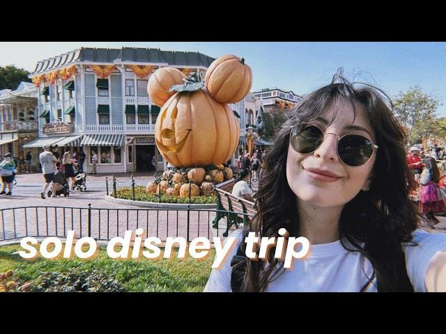 SOLO DISNEY TRIP  trying new halloween snacks, new merch, riding haunted mansion holiday, and decor