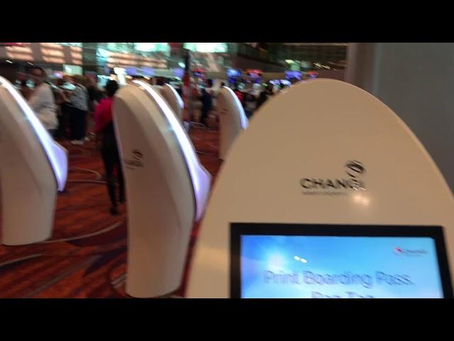 Changi Airport Self Check in service