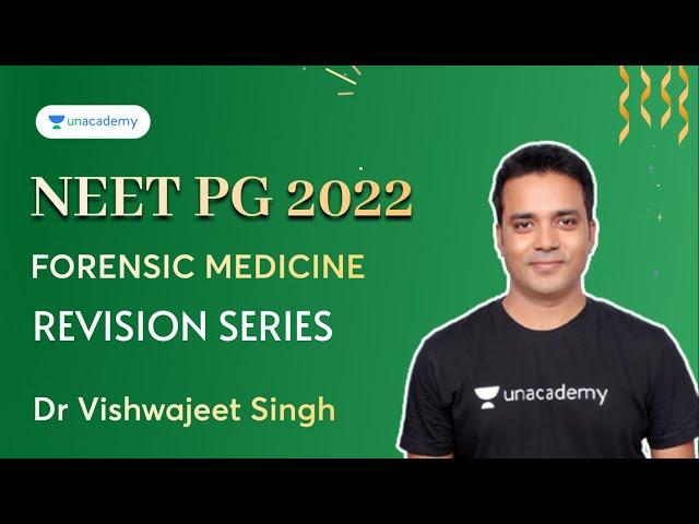 NEET PG | Forensic revision series- Part 2 | Dr Vishwajeet Singh