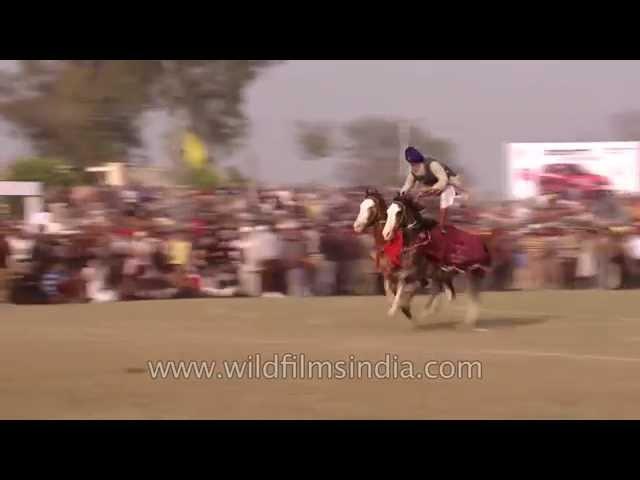 Participants at India's Rural Olympics in Punjab, India