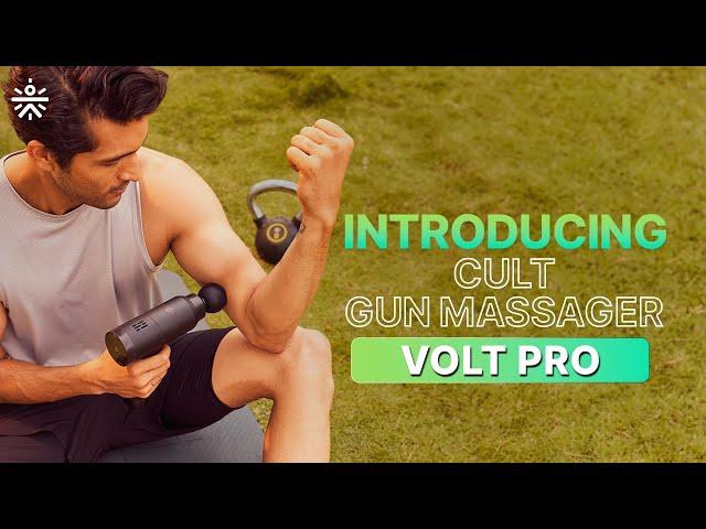 Cult Volt Pro Gun Massager | Best for Soothing Muscle Soreness & Deep Tissue Percussion