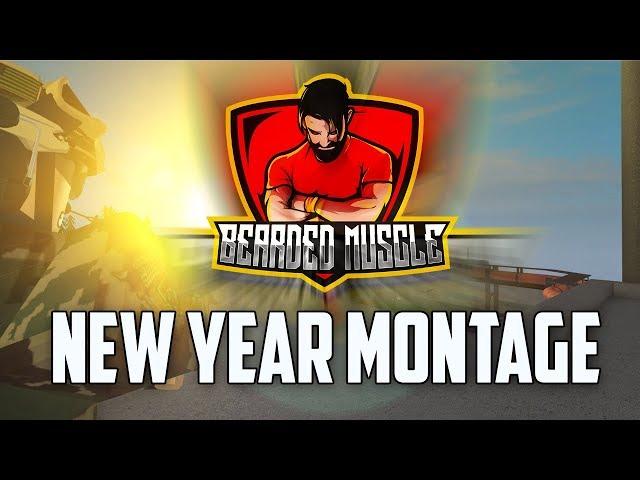 Bearded new year montage