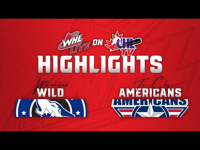 Wenatchee Wild at Tri-City Americans 11/30 | WHL Highlights 2024-25