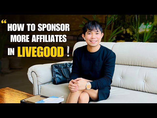 How to sponsor more affiliates in LiveGood!