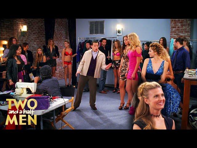 Surrounded by Models | Two and a Half Men