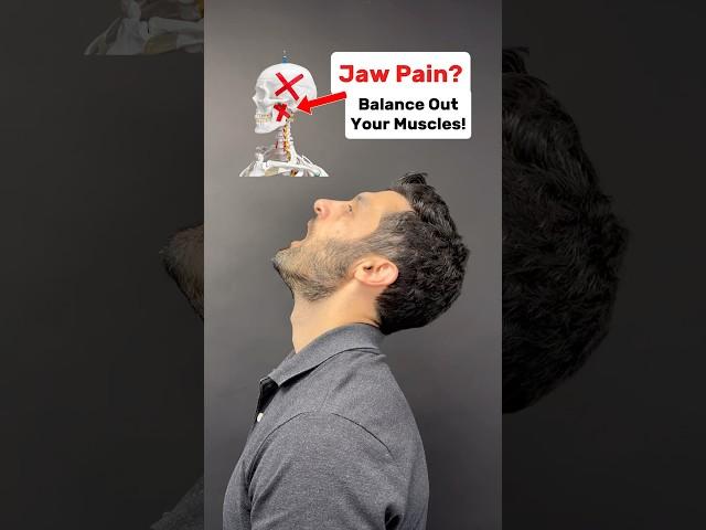 Do you have jaw pain? Try these muscle-balancing exercises to help! #tmj #tmjdisorder #jawpain