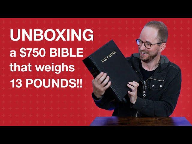 Unboxing a $750 Bible that Weighs 13 POUNDS!! 