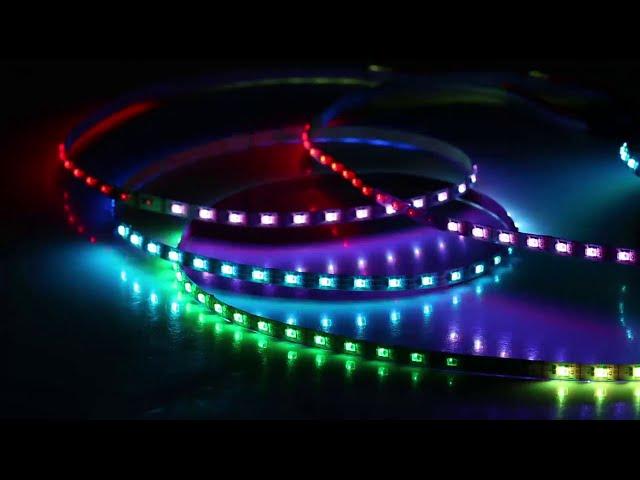 4mm Wide WS2812C 120LEDs/m Addressable LED Strips - SuperLightingLED