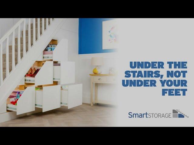 6 Drawer Double Door Unit - Under Stairs Storage