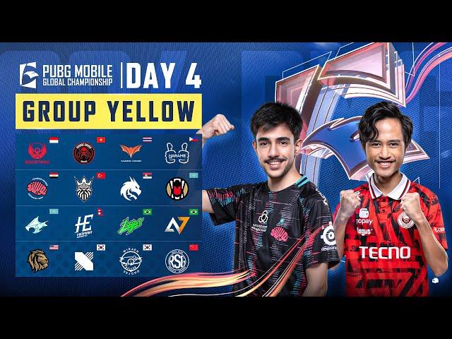 [EN] 2024 PMGC League | Group Yellow Day 4 | PUBG MOBILE Global Championship