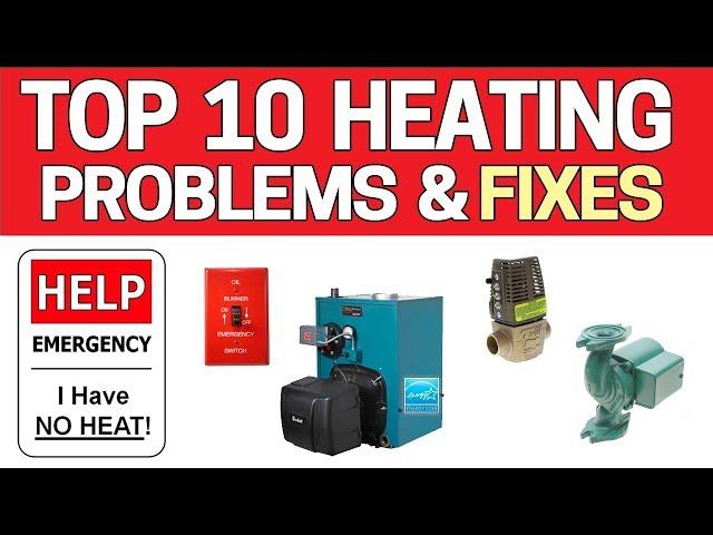 Top 10 Heating Problems EASY Fixes for No HEAT - Boiler / Furnace Troubleshooting OIL HEAT