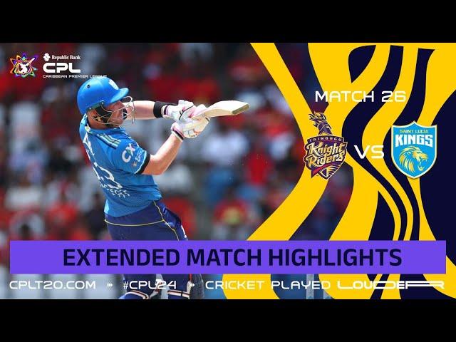 Extended Highlights | Trinbago Knight Riders vs Saint Lucia Kings | CPL 2024