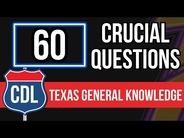 Texas CDL General Knowledge Exam Questions and Answers 2024 (DPS Permit Test Study Guide)