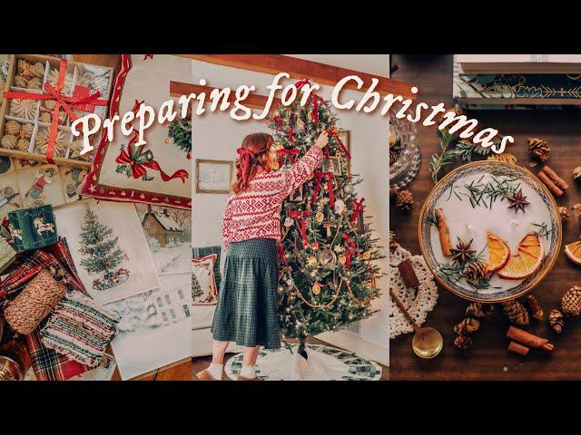 PREPARING FOR CHRISTMAS  cozy victorian decorations, baking, DIY's & lots of hot cocoa