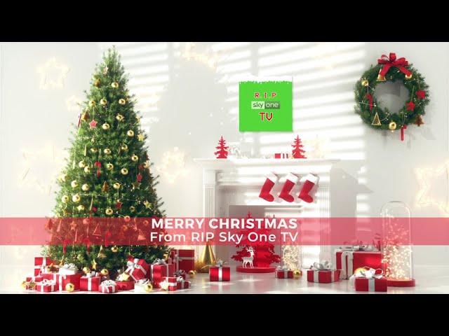 RIP SKY ONE TV CHRISTMAS LOGOS - Decorated Christmas Tree Intro