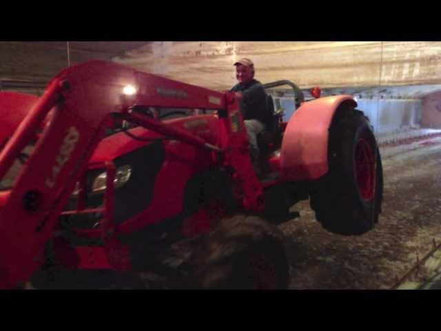 Overloaded the Kubota Tractor while Loading the chicken houses!