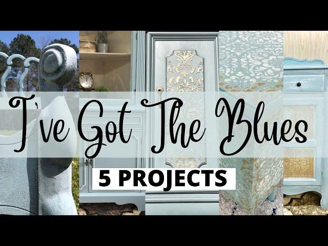Five Furniture Flips | Painting Furniture BLUE!