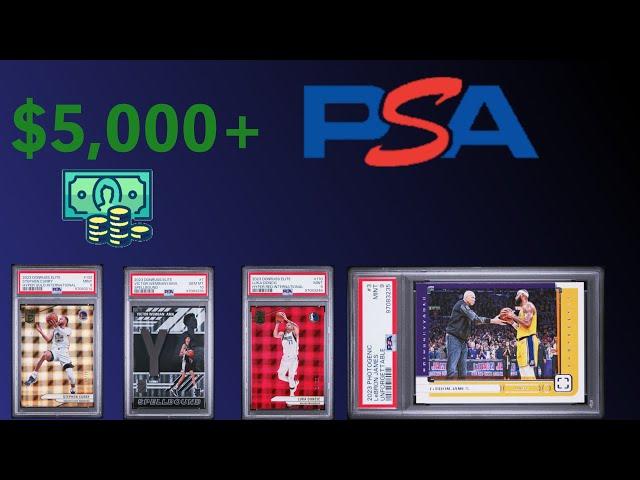 HUGE FIRST PSA REVEAL | 56 CARDS, $5,000 IN CARDS!