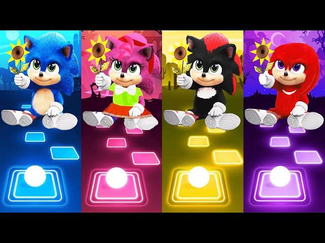 Baby Sonic - Baby Amy Rose - Baby Shadow - Baby Knuckles - Tiles Hop EDM Rush