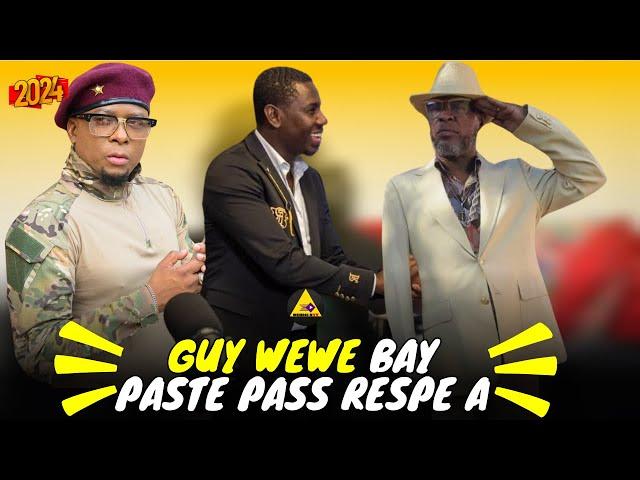 GUY WEWE FELISITE PASTE PASS POU KOURAJ LI AK KONESANS LI NAN INTERVIEW PILWEN KE ZYE A