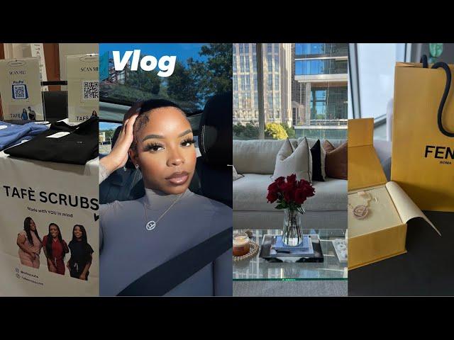 LIVING ALONE IN ATL VLOG: MY 1ST POP UP SHOP, LUXURY UNBOXING, FALL DAY OUT WITH THE GIRLS