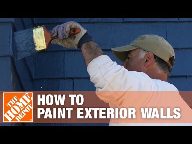 How to Paint Exterior Walls | The Home Depot