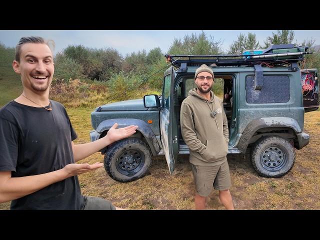 He lives in a mini SUV! Room tour and interview with AUTdany