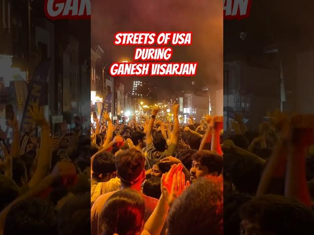 Massive Crowd at Ganpati Visarjan in USA #ganpativisarjan #jerseycity #usa #anantchaturdashi