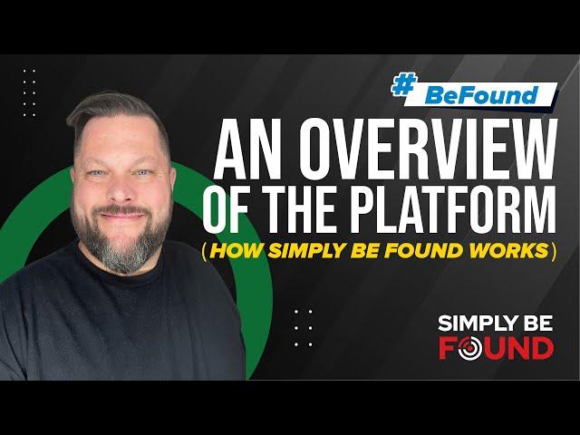 Simply Be Found Advertising Platform Overview / Tour