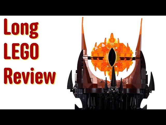 LEGO Lord of the Rings Barad-dur LONG review! 5400+ piece set 10333