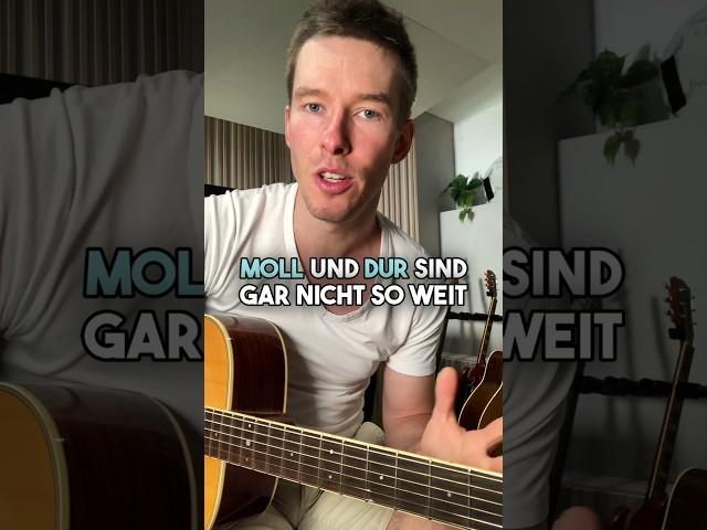 Moll und Dur-Akkorde auf der Gitarre bilden