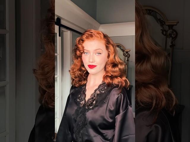 Old Hollywood hair tutorial… Rita Hayworth inspired!!! #hairstyles #hairstyle #hairtutorial