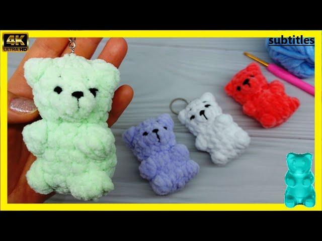 Crochet Gummy Bear  |Amigurumi Anahtarlık Yapımı|Jelibon Ayıcık Anahtarlık |Cute Crochet Gummy Bear