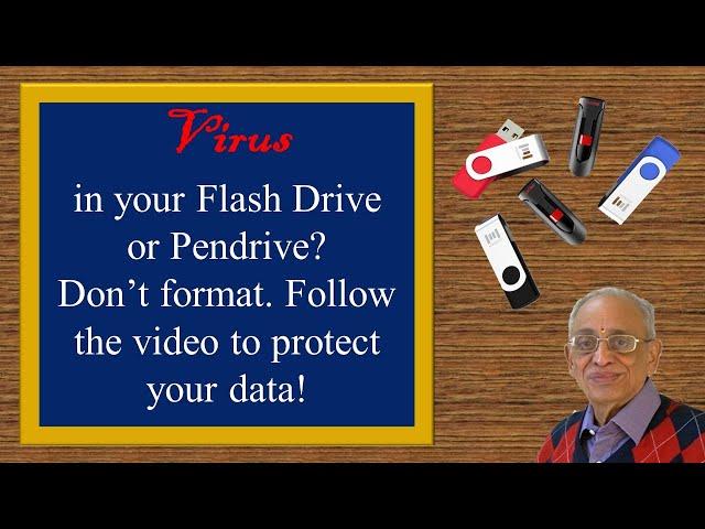 Shortcut to remove #viruses from #Pendrive| #Flash Drive | USB Drive