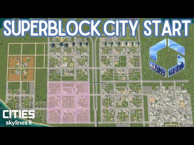 Are SUPERBLOCKS the PERFECT City Start in Cities Skylines 2? | Early Access Gameplay