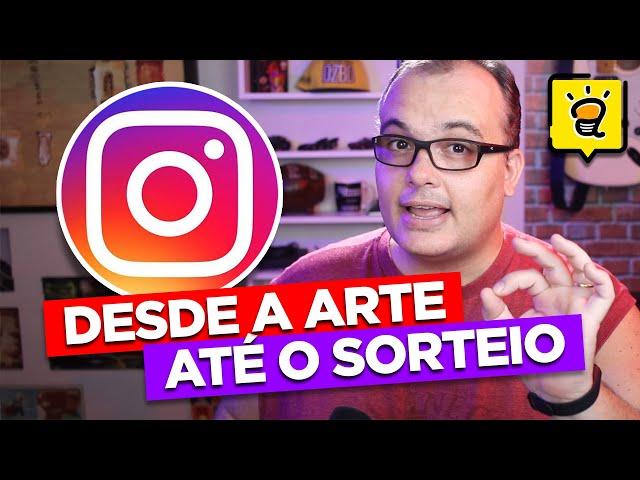 COMO FAZER PROMOÇÃO COM SORTEIO NO INSTAGRAM - Desde a criação da arte até o sorteio