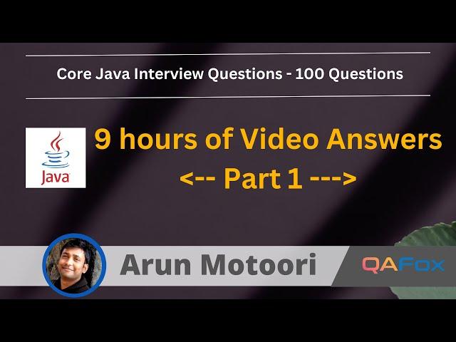 100 Java Interview Questions - Part 1