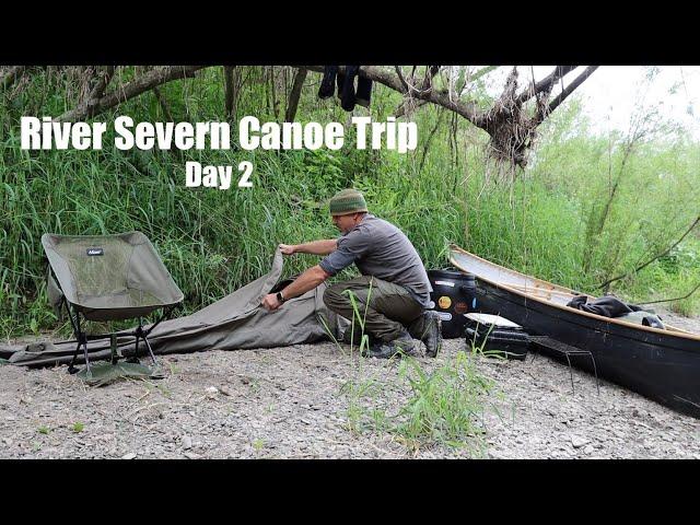 Canoe Trip on the River Severn - Day 2. Island Beach Wild Camp. WW2 Aircraft Wreckage.