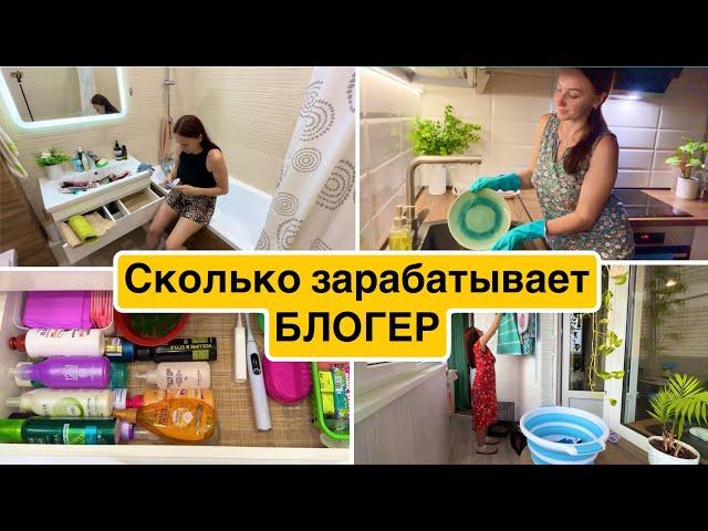 Сколько зарабатывает БЛОГЕР ? Уборка в ванной комнате / Чистота и порядок !