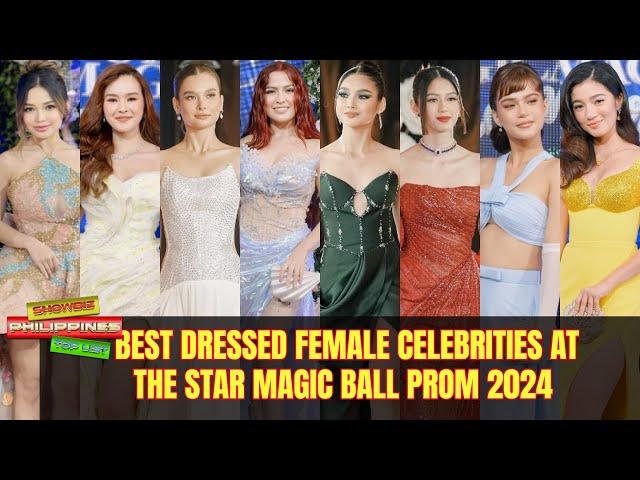 Best Dressed Female Celebrities at the Star Magical Ball Prom 2024