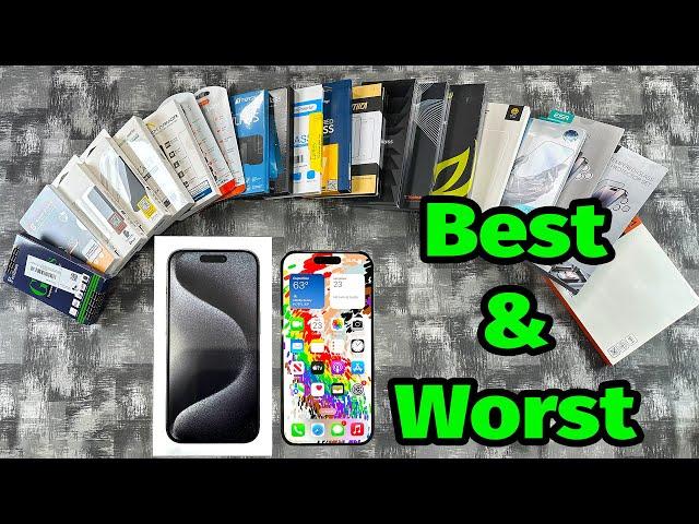 Best And Worst Screen Protectors for Apple iPhone 15 Pro