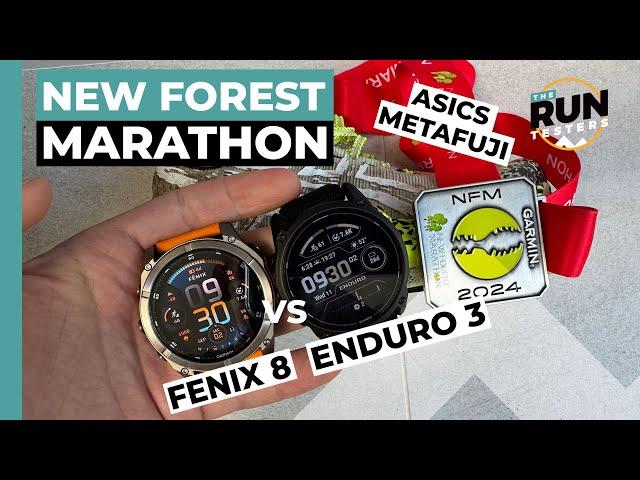 New Forest Marathon Race Test: Garmin Enduro 3 vs Fenix 8 and ASICS METAFUJI Trail